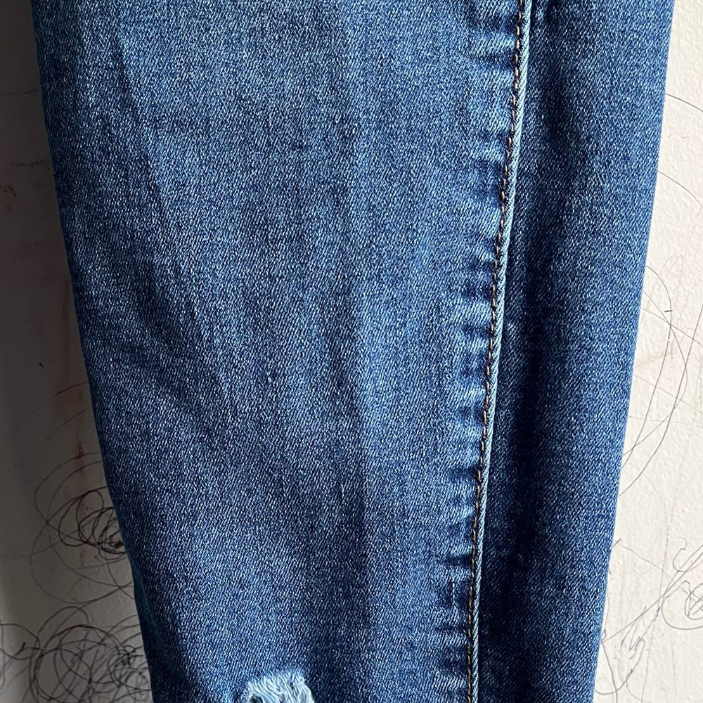 YMI Women's Distressed Skinny Jeans - Blue - Picture 6 of 7